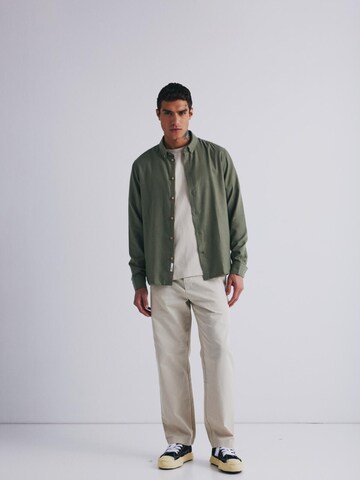 !Solid Regular fit Πουκάμισο 'Pete' σε πράσινο