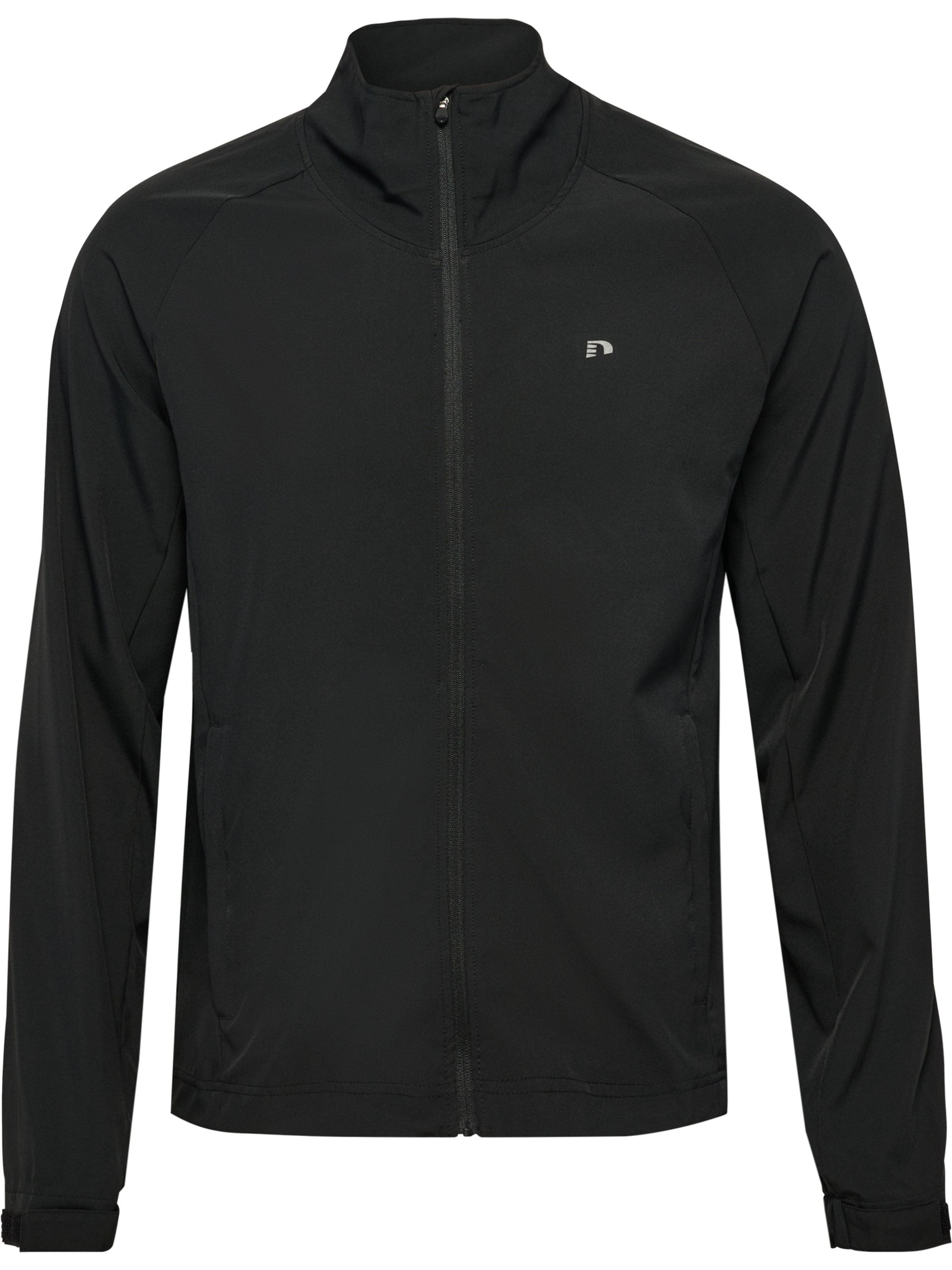 Newline Sweatvest in Zwart: voorkant