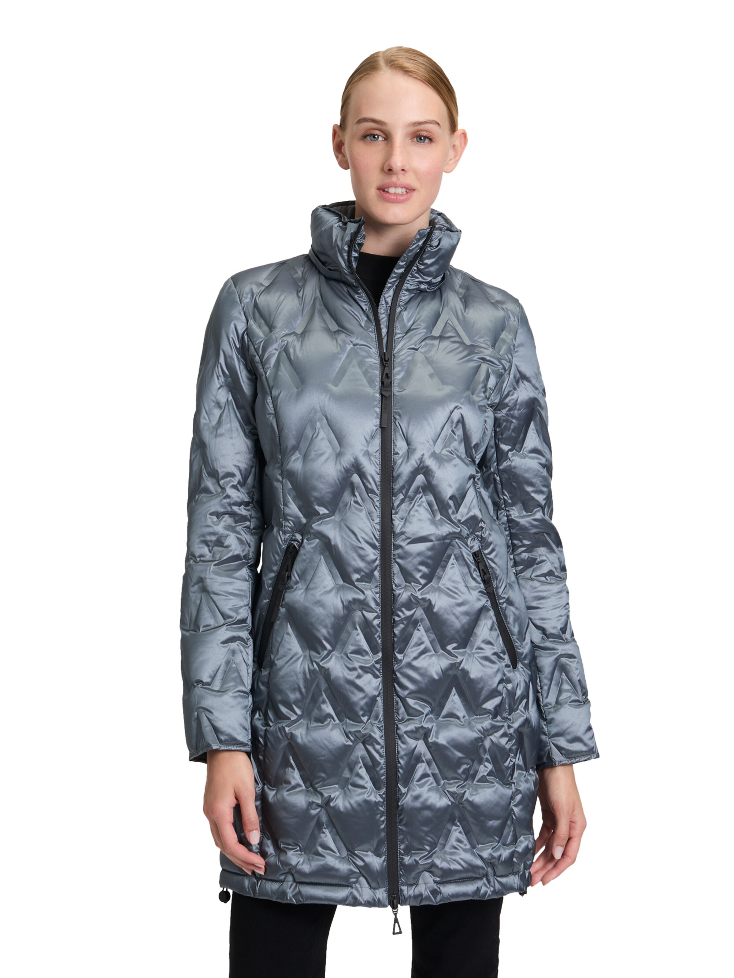 GIL BRET Winter Coat in Blue: front