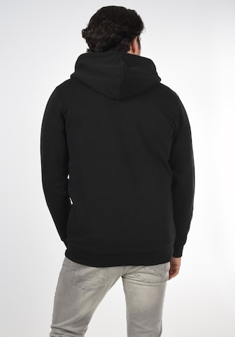 INDICODE JEANS Zip-Up Hoodie in Black