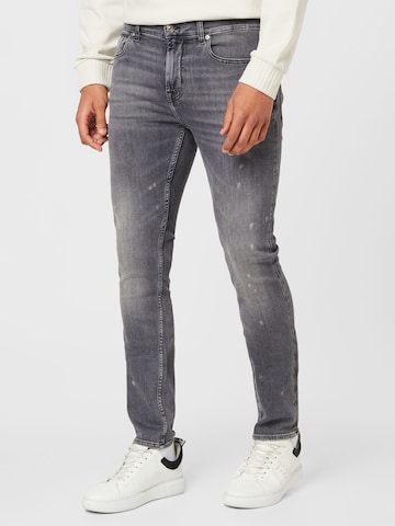 Coupe slim Jean 'PAXTYN' 7 for all mankind en gris : devant