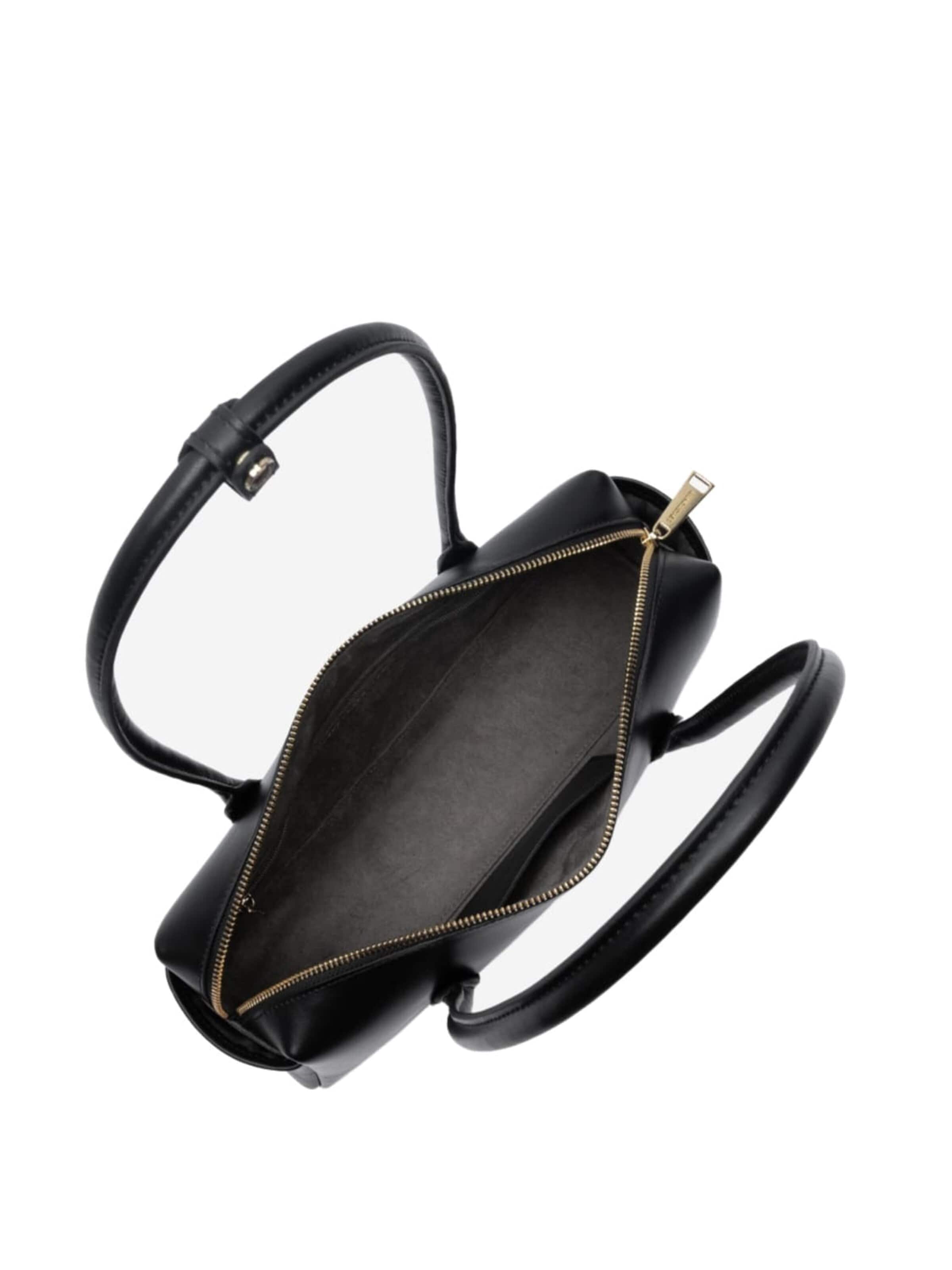 LANCASTER Paris Ročna torbica 'Lancaster Sac trotteur Zippé Donna Cube Noir' | črna barva