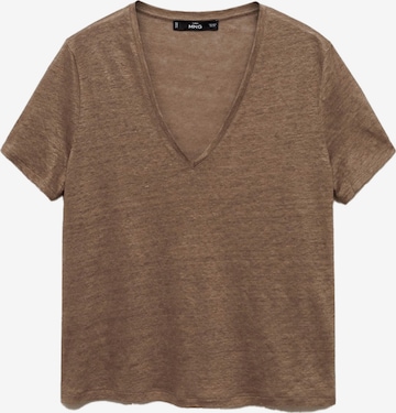 MANGO Shirt 'LINITO' in Brown: front