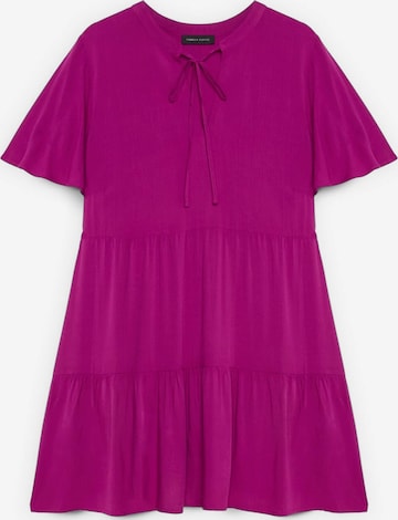 Fiorella Rubino - Vestido en rosa: frente