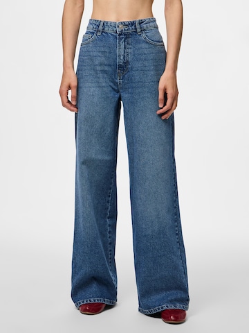 PIECES Wide leg Jeans 'PCSELMA' in Blue: front