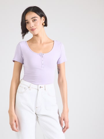 PIECES Tričko 'PCKITTE' – fialová: přední strana