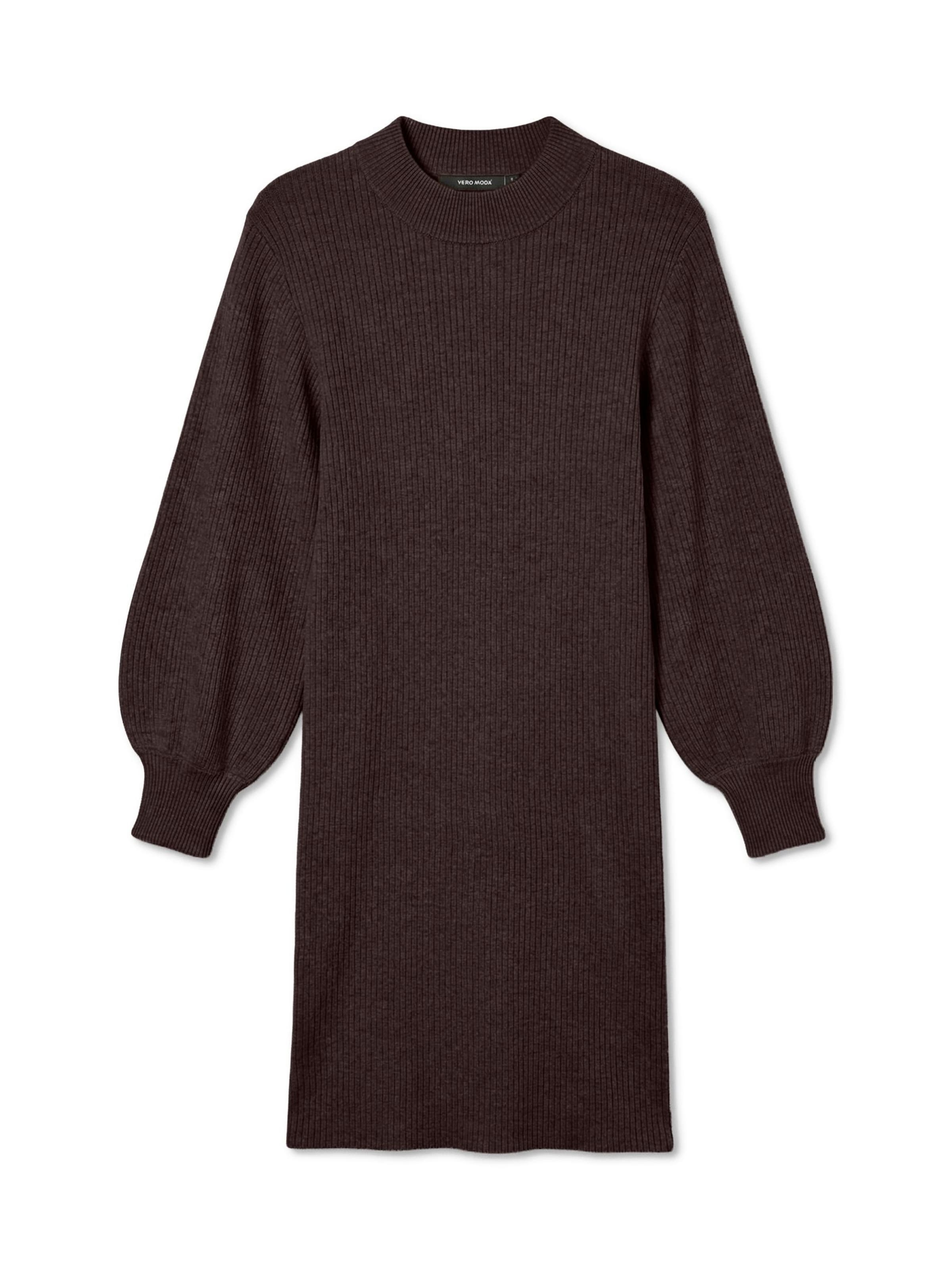 VERO MODA Kootud kleit 'VMHarper', värv pruun: eest vaates