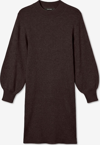 VERO MODA Kootud kleit 'VMHarper', värv pruun: eest vaates