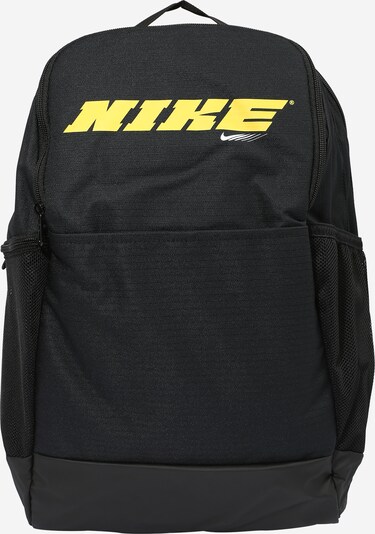 NIKE Sportrugzak 'Brasilia' in de kleur Geel / Zwart, Productweergave