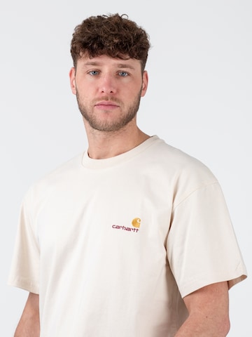 Tricou 'American Script' de la Carhartt WIP pe alb