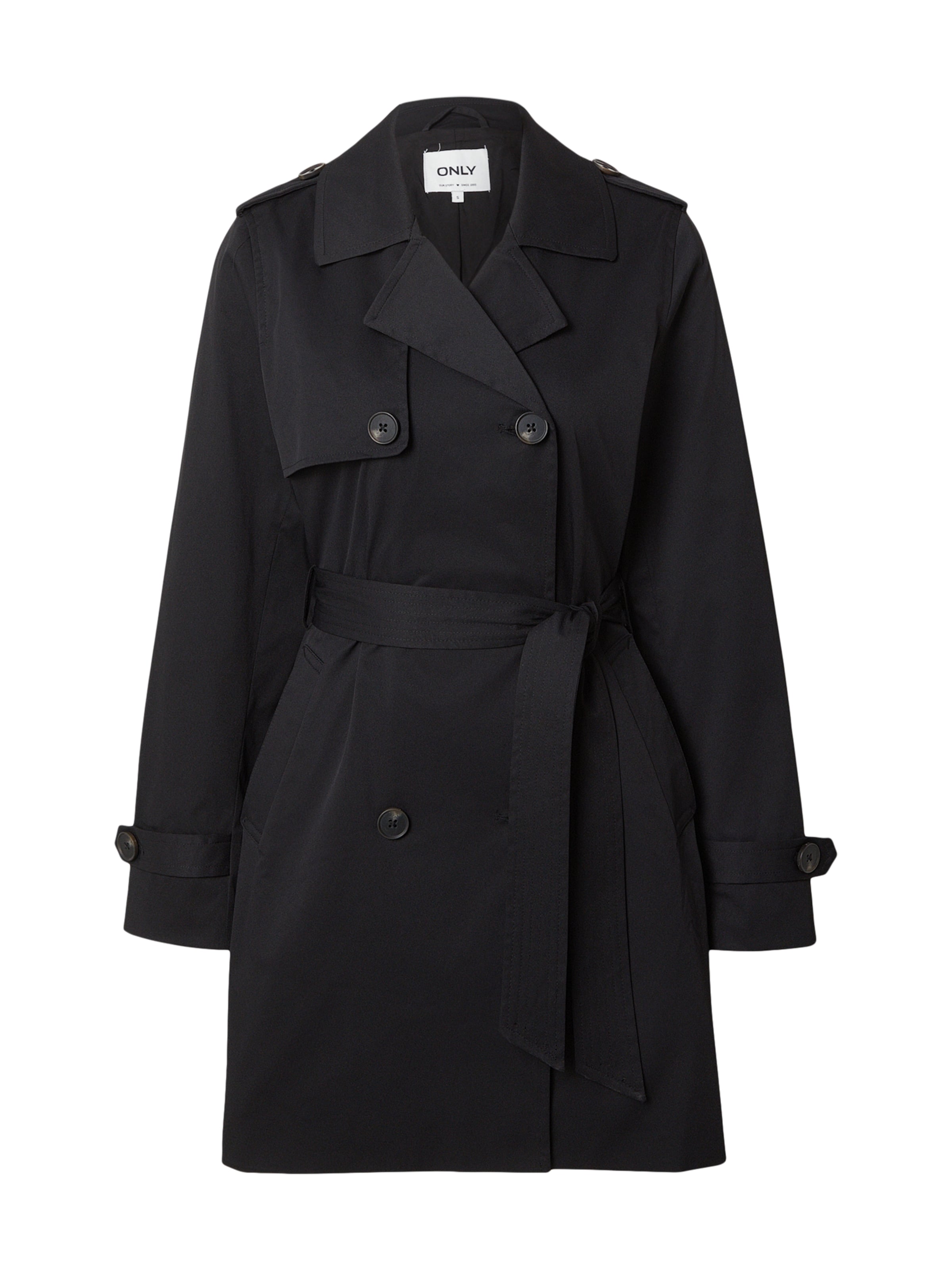 Cappotto di mezza stagione 'ONLDISA' di ONLY in nero: frontale