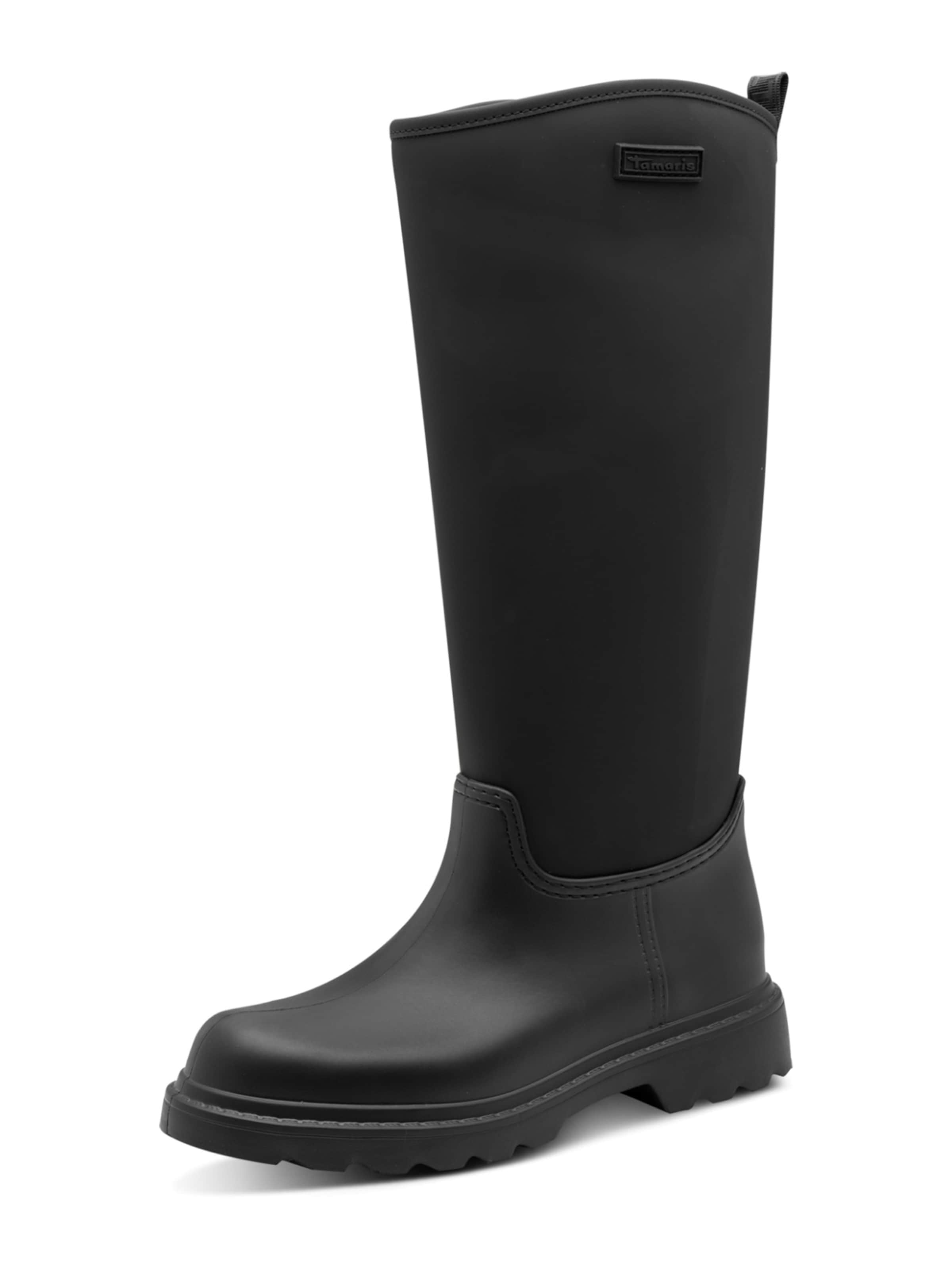 Tamaris Μπότες σε μαύρο: μπροστά
