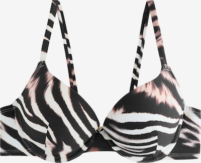 Next Bikini gornji dio u smeđa / crna / bijela, Pregled proizvoda
