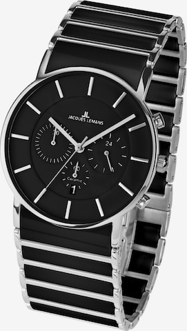 Jacques Lemans Analog Watch in Black: front