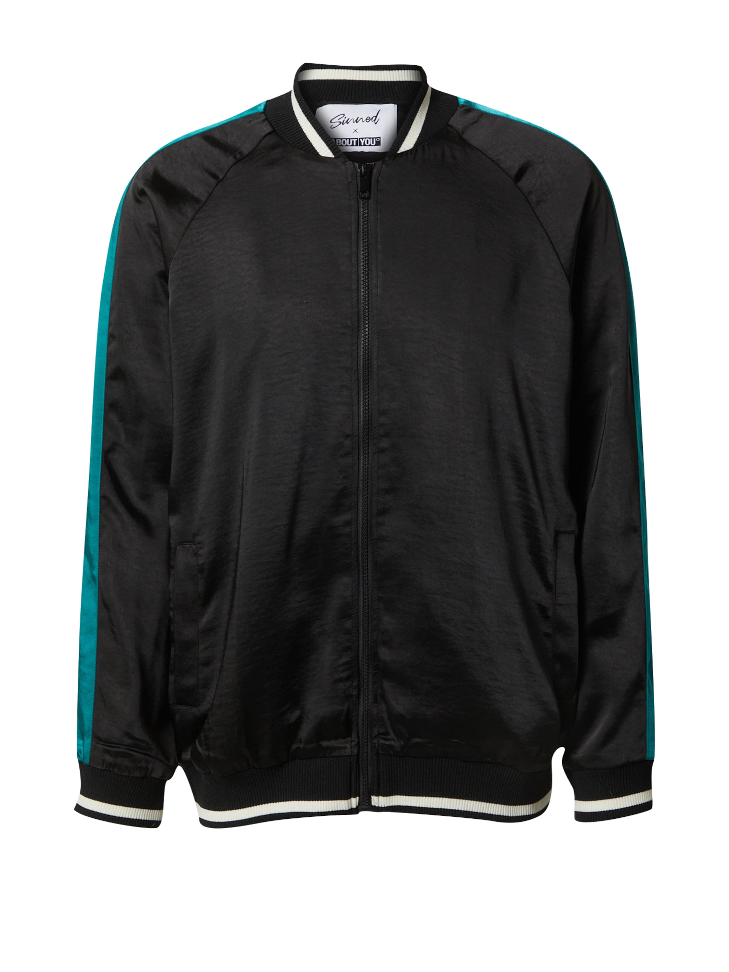 Sinned x ABOUT YOU Between-Season Jacket &#x27;Orlando&#x27; in Black: front