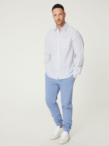 DAN FOX APPAREL Regular fit Button Up Shirt 'Janosch' in Blue