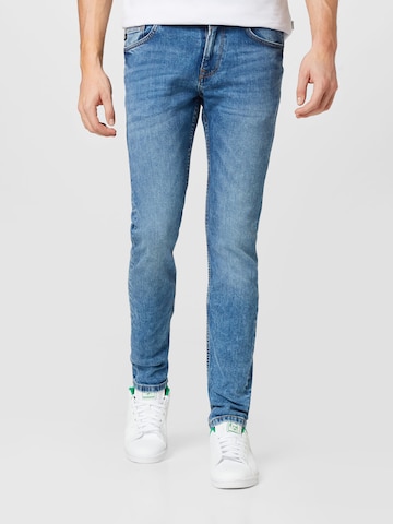 TOM TAILOR DENIM Skinny Jeans 'Piers' in Blauw: voorkant