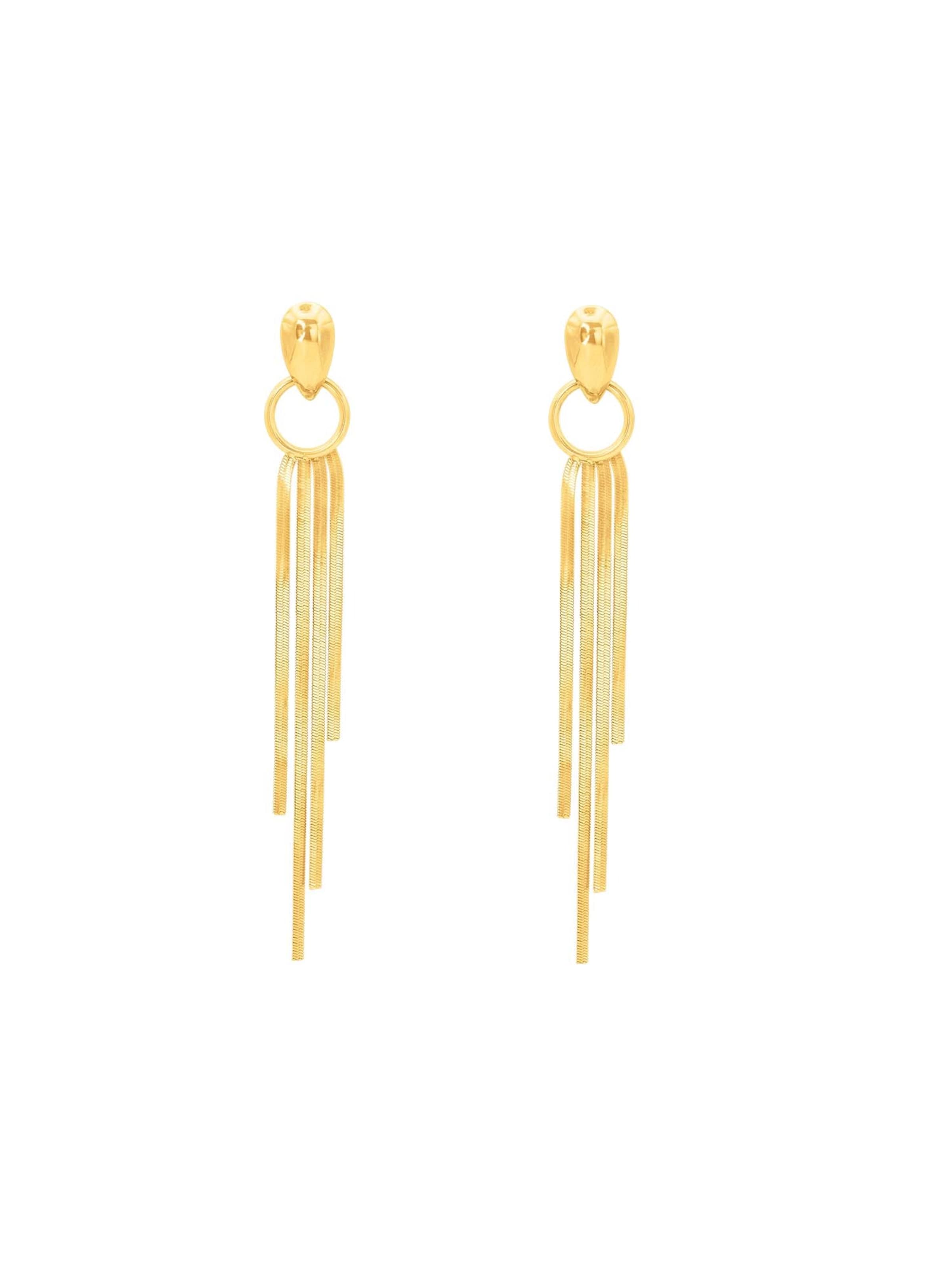 Heideman Ohrringe 'Rosa' in Gold: Vorderseite