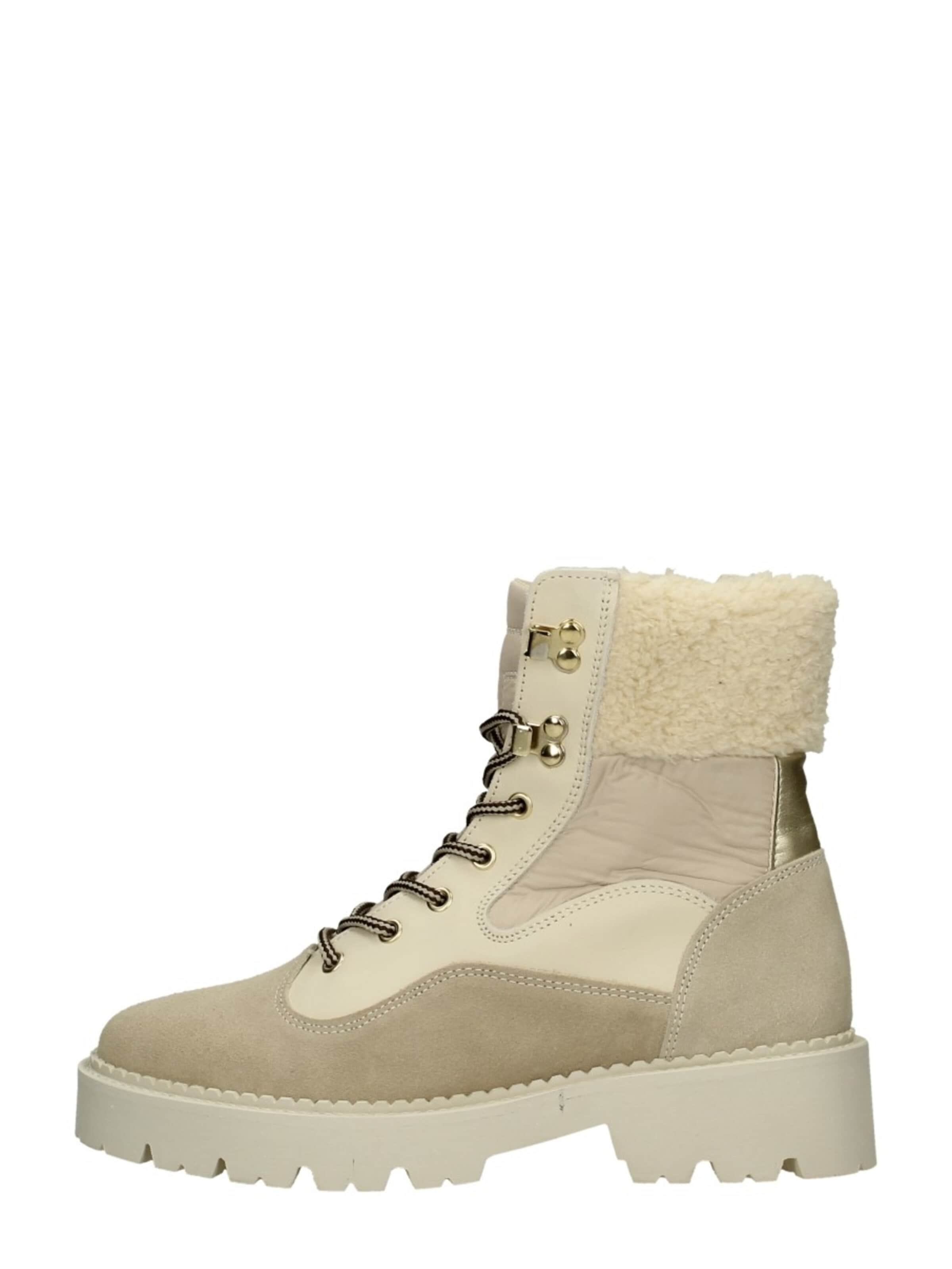 Tango Lace-Up Ankle Boots 'Bee Bold 61' in Beige