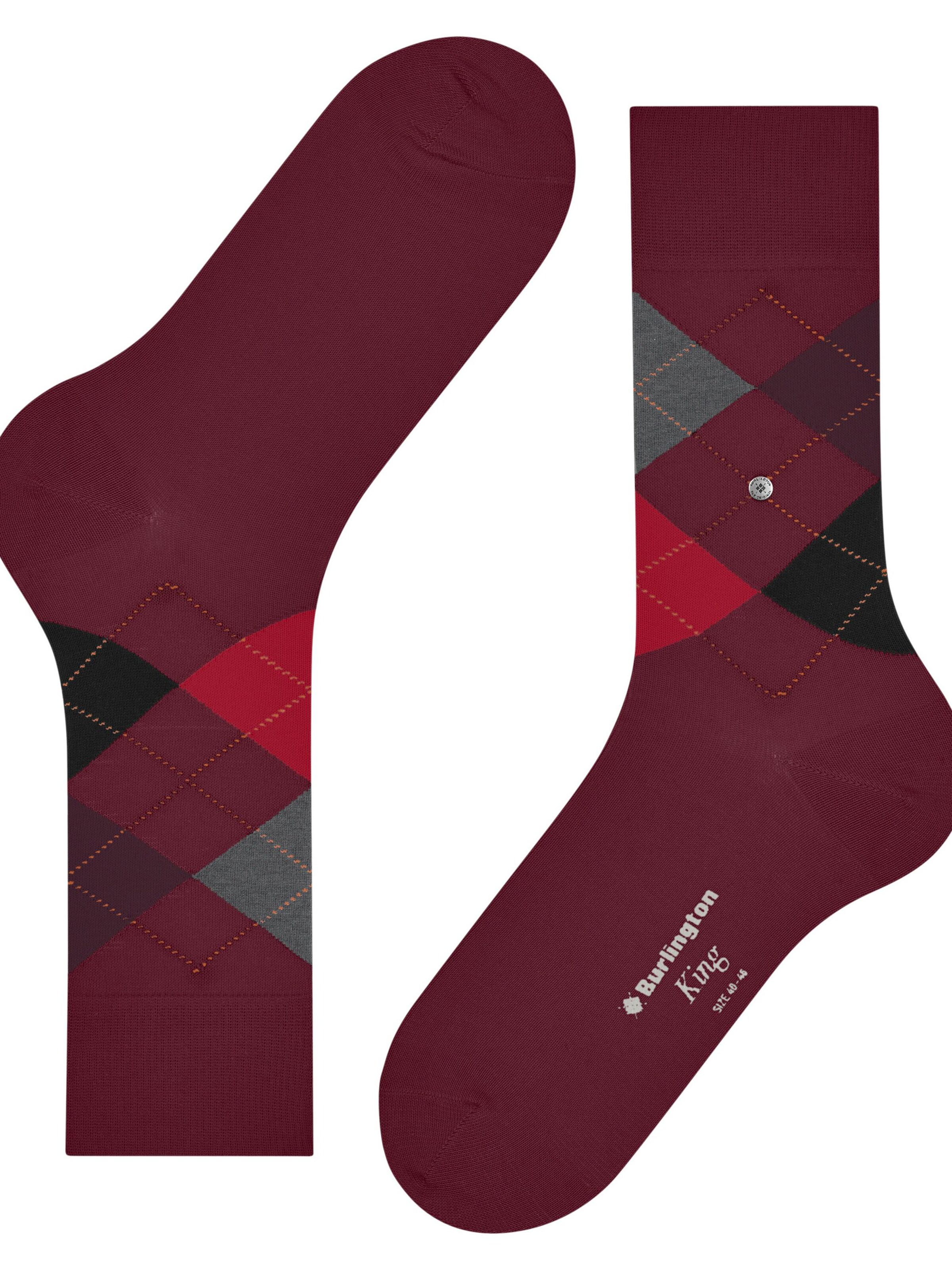 BURLINGTON Socks 'King' in Red