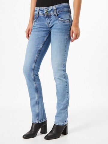 Coupe slim Jean 'Gen' Pepe Jeans en bleu : devant