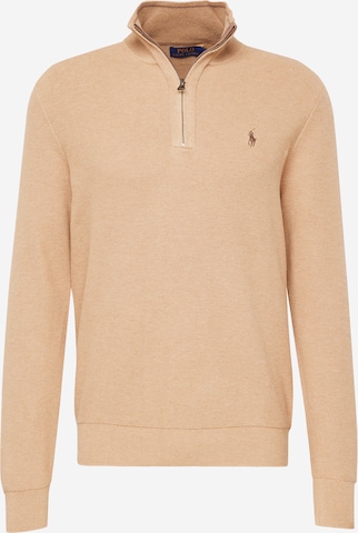 Pull-over Polo Ralph Lauren en beige : devant