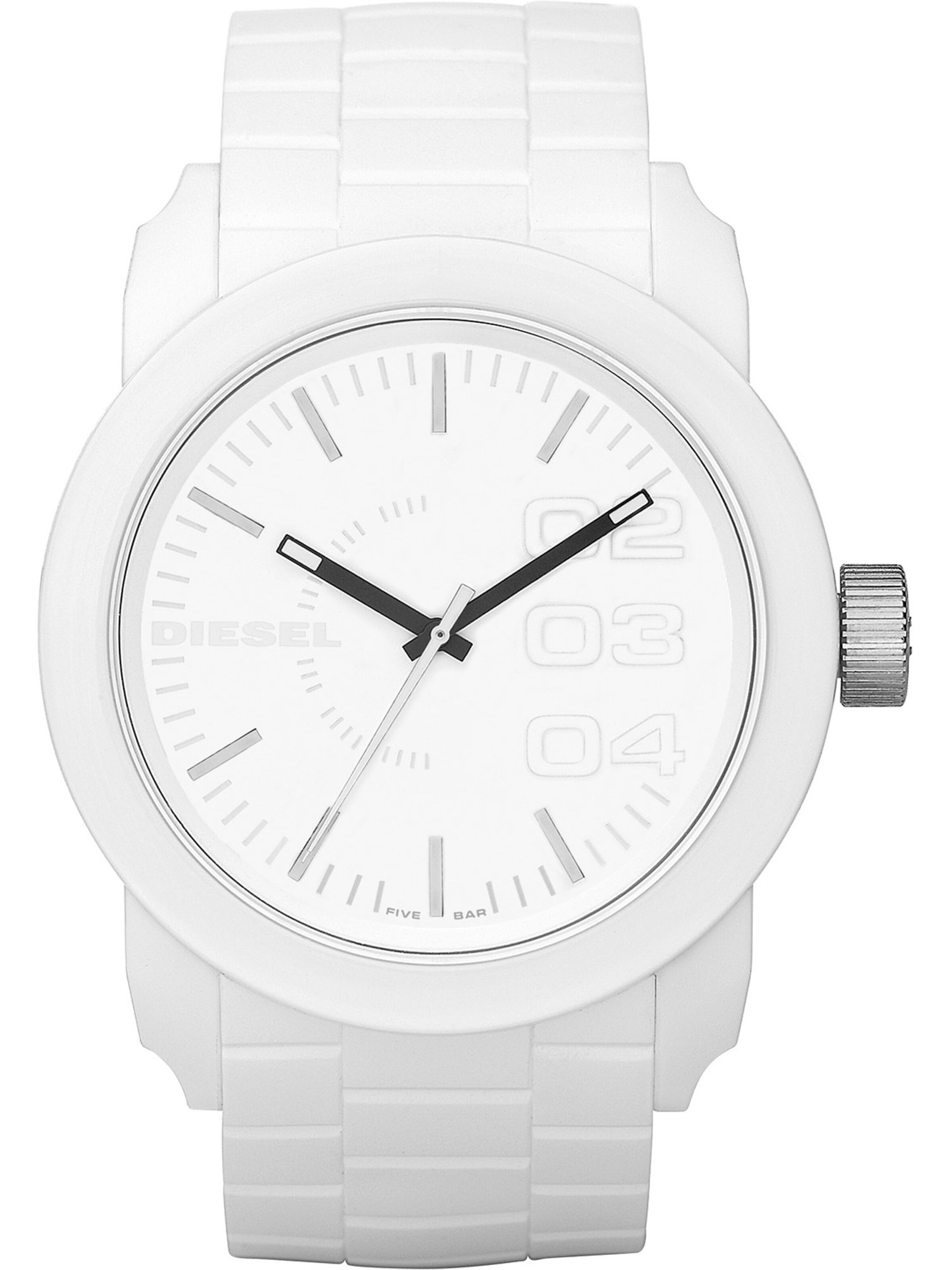 Ceas analogic de la DIESEL pe alb