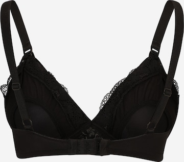 MAMALICIOUS T-shirt Nursing Bra 'Amour' in Black