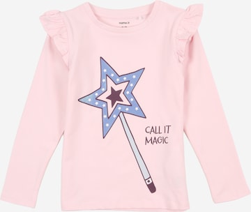 NAME IT Shirt 'NMFTIKKA' in Pink: front