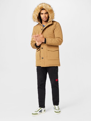 Parka d’hiver 'Everest' Superdry en marron