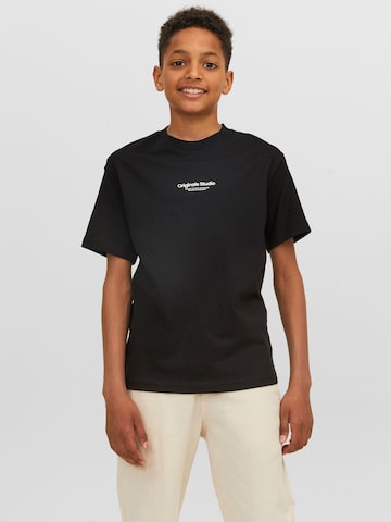 Jack & Jones Junior - Camiseta en negro: frente