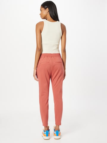 VERO MODA Tapered Bandplooibroek 'EVA' in Rood