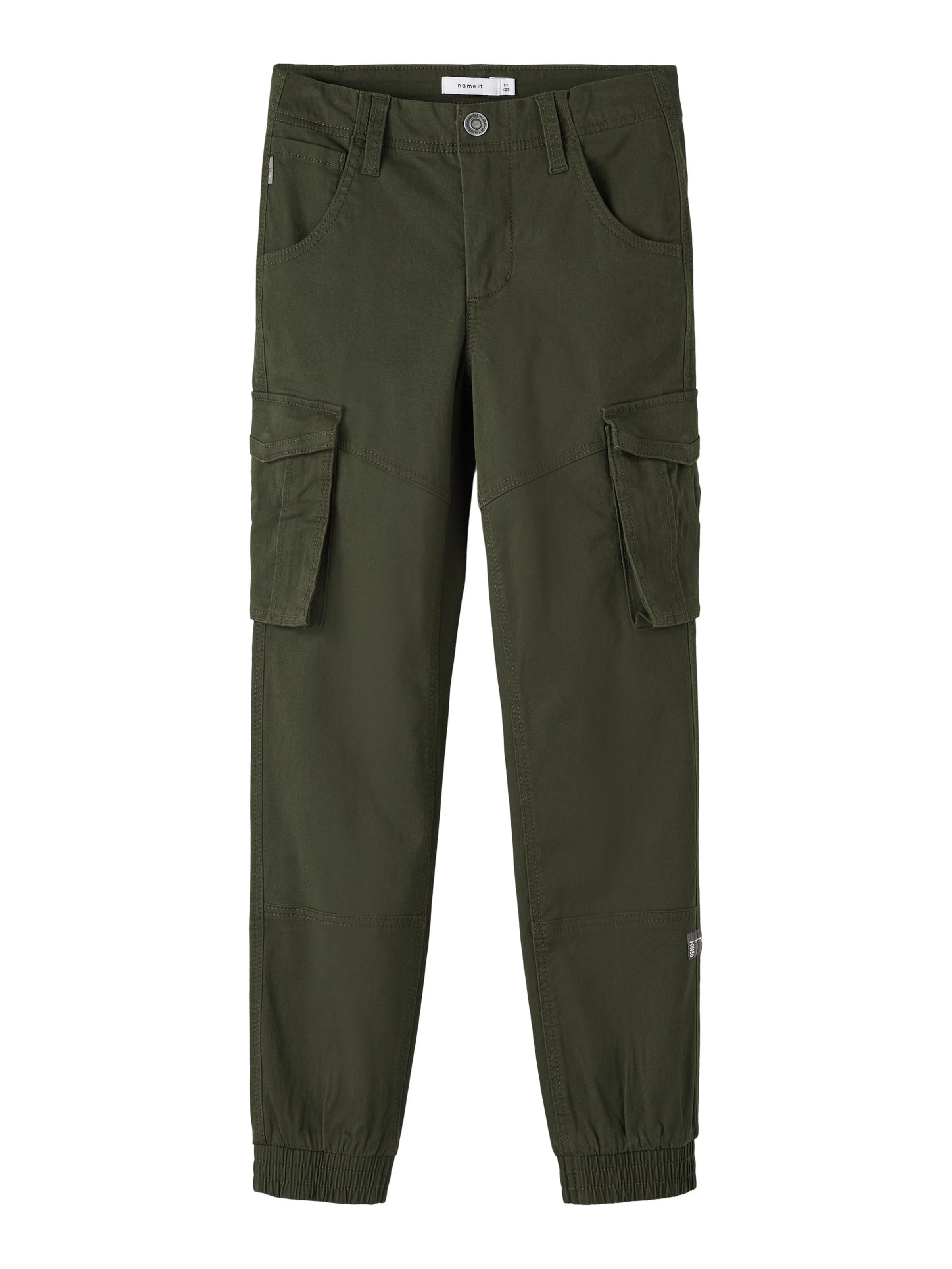 Pantaloni 'Bamgo' de la NAME IT pe verde: față