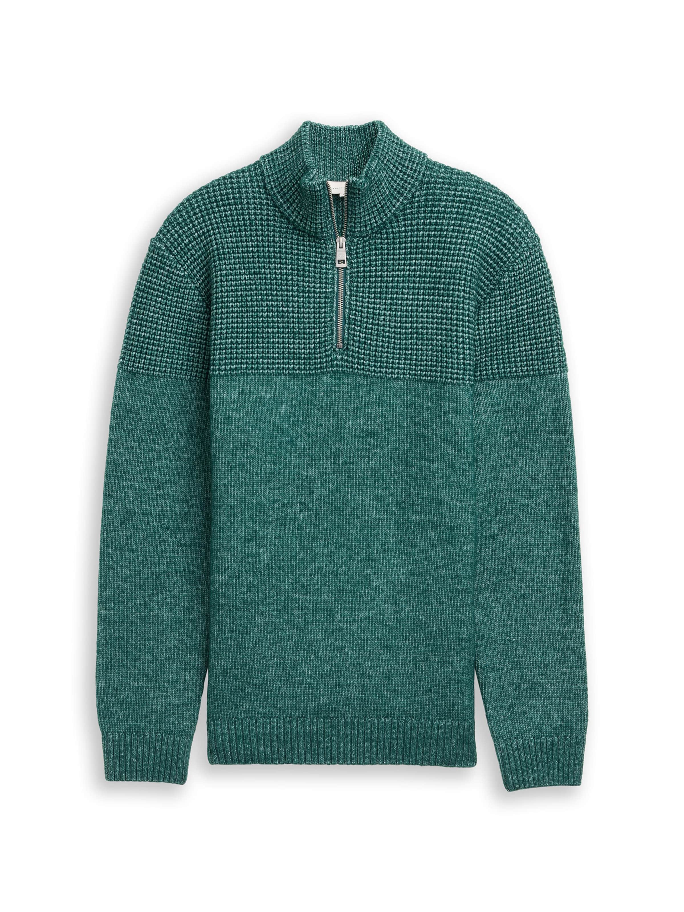 TOM TAILOR Sweater in Green: front