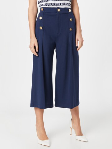 Lauren Ralph Lauren Wide Leg Hose 'DRAZIA' in Blau: predná strana