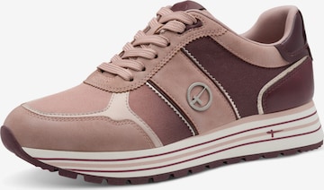 Sneaker low de la Tamaris pe roz: față