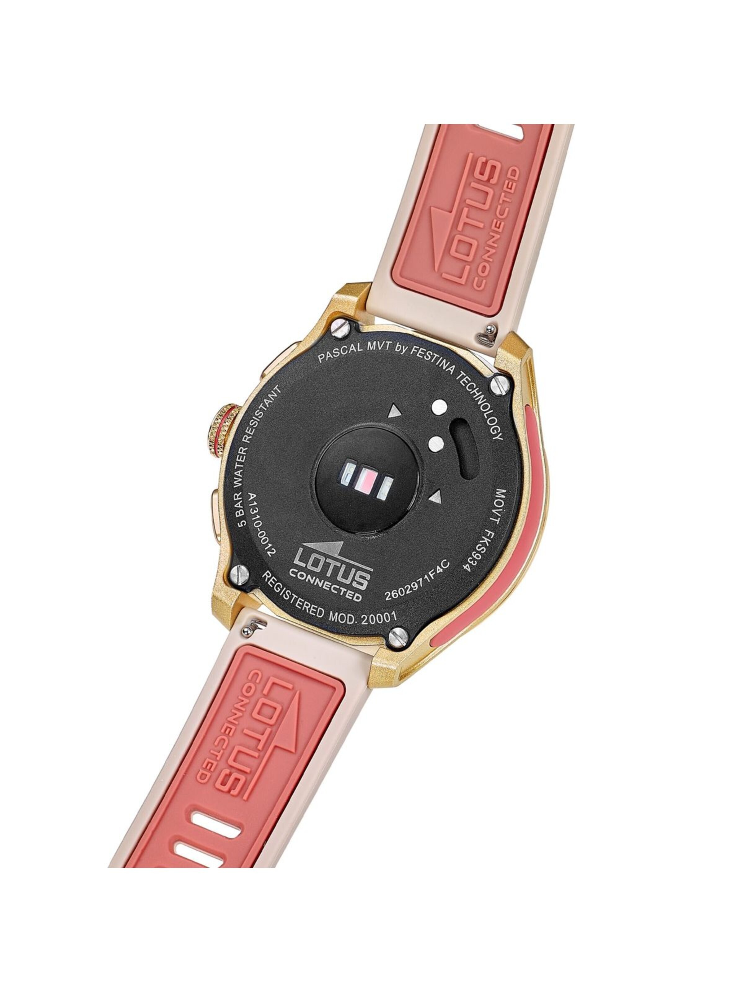 Montre digitale Lotus en beige