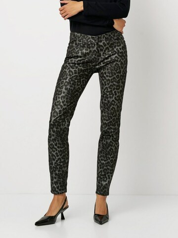 TONI Slimfit Broek in Grijs: voorkant