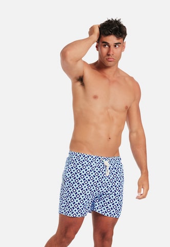 Gassa d'Amante Zwemshorts 'Taormina' in Blauw: voorkant