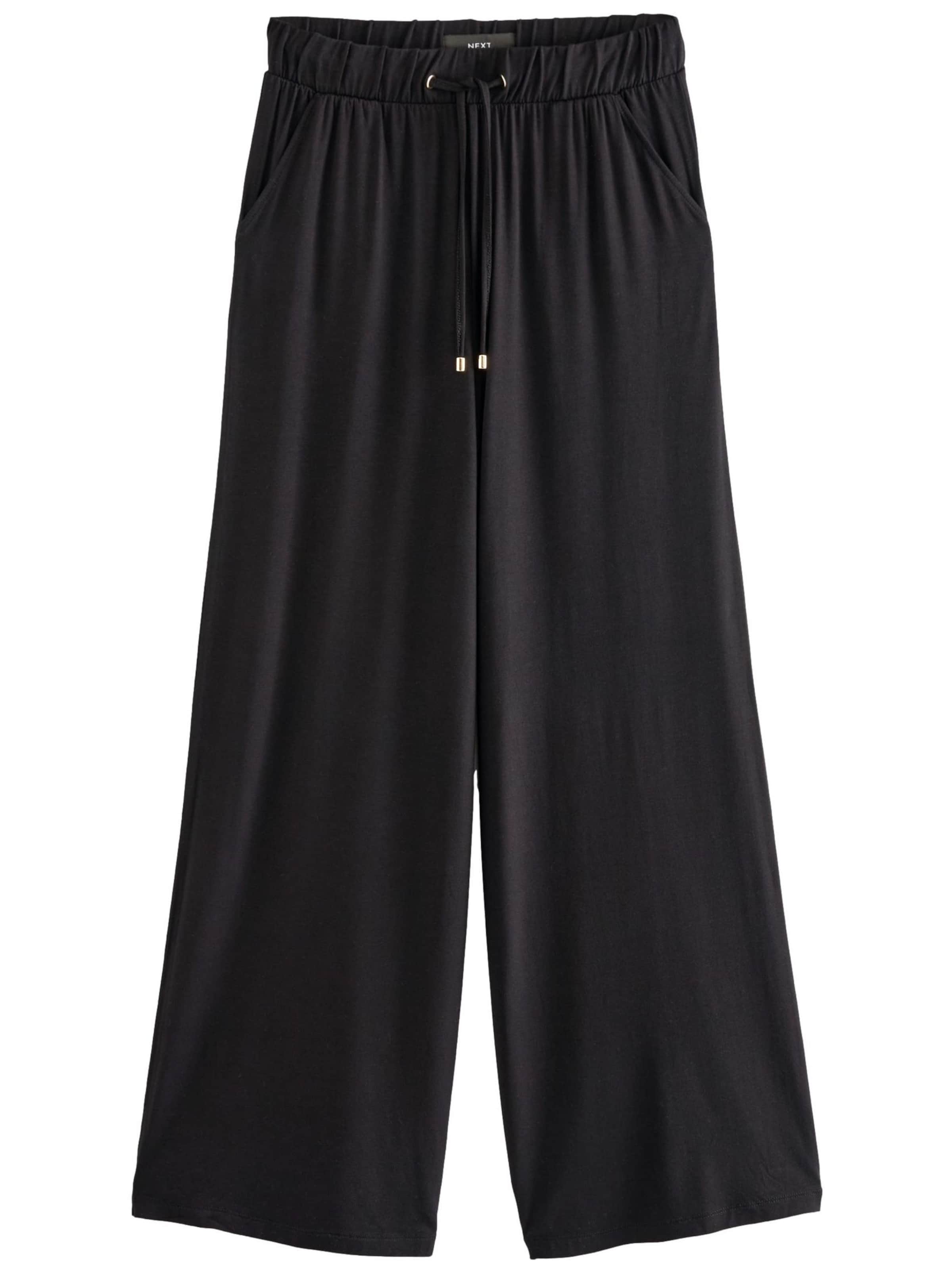 Next Hlače | črna barva: sprednja stran