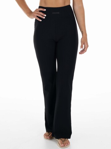 Divina Flared Sportsbukser 'Palma' i sort: forside
