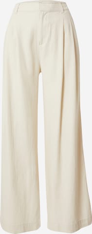 Wide leg Pantaloni con pieghe di GAP in beige: frontale