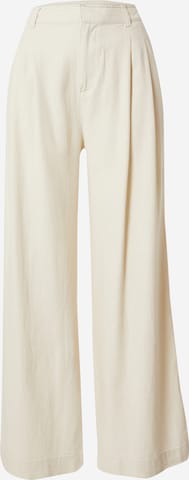 GAP Wide leg Pleat-Front Pants in Beige: front