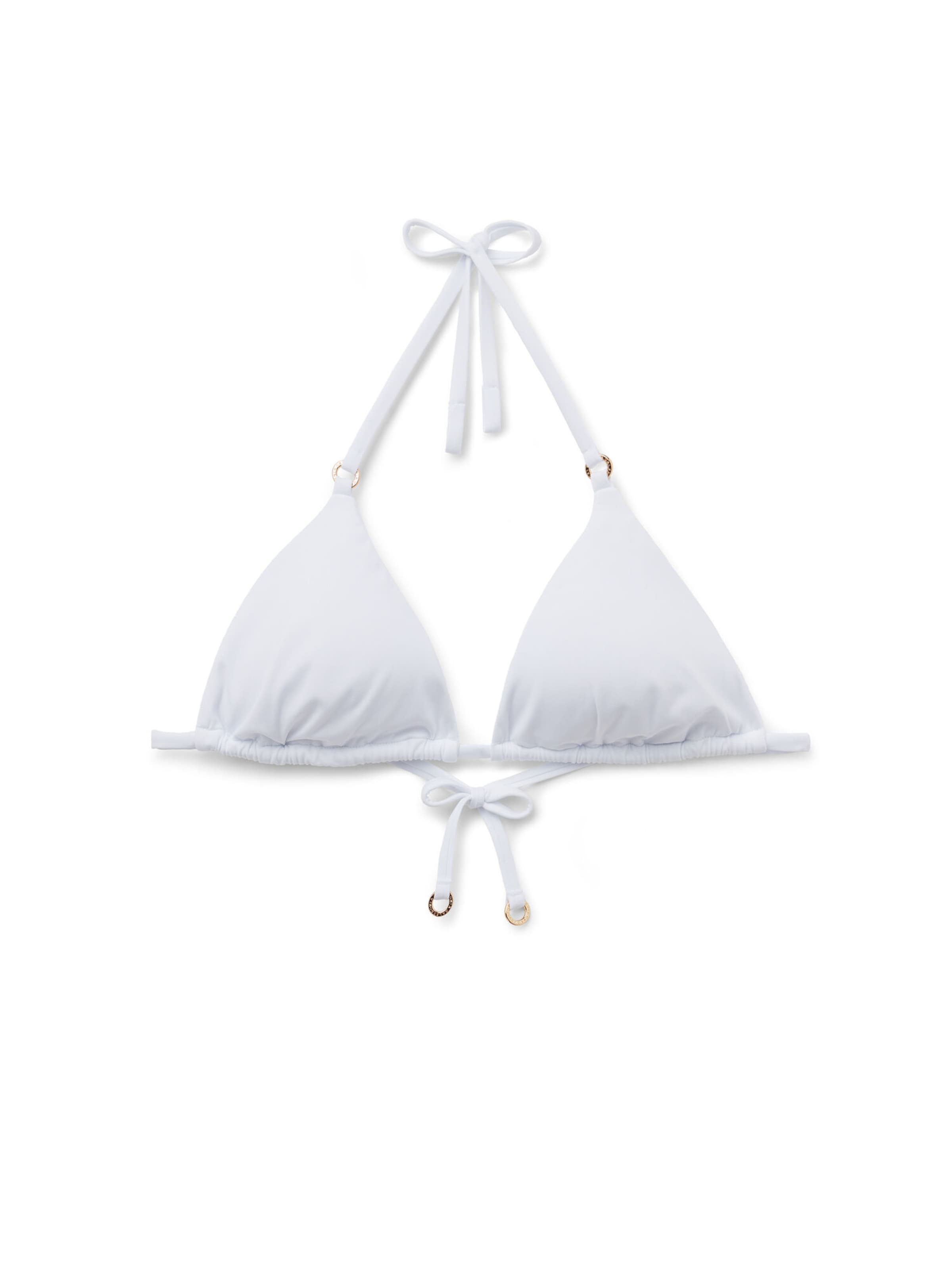 CALZEDONIA Triangle Bikini Top 'Premium Fit' in White: front