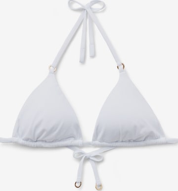 CALZEDONIA Triangle Bikini Top 'Premium Fit' in White: front