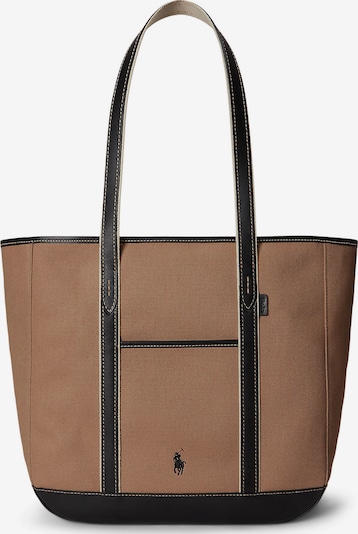 Polo Ralph Lauren "Shopper" tipa soma pieejams One Size, krāsa - brūns / melns, Preces skats
