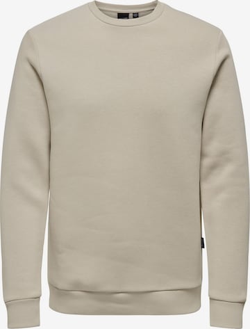 Only & Sons Sweatshirt 'Ceres' in Beige: Vorderseite
