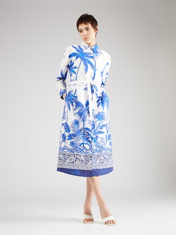 Robe-chemise Emily Van Den Bergh en bleu : devant