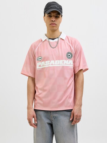 Maglietta 'JCORetreat' di JACK & JONES in rosa: frontale