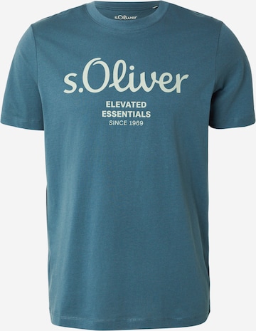 s.Oliver Shirt in Blauw: voorkant